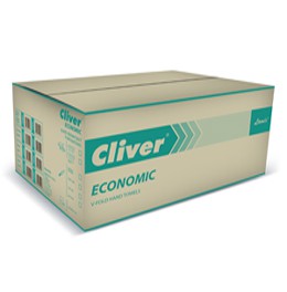 Ręcznik składany typu V Cliver Economic 4000 zielony