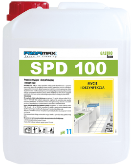 SPD 100 5 L - środek do mycia i dezynfekcji powierzchni mających kontakt z żywnością