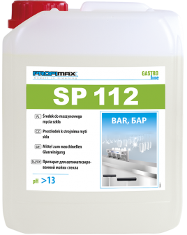 PROFIMAX SP 112 BAR 5 L - Preparat do maszynowego mycia szkła